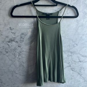 Green high neck camisole